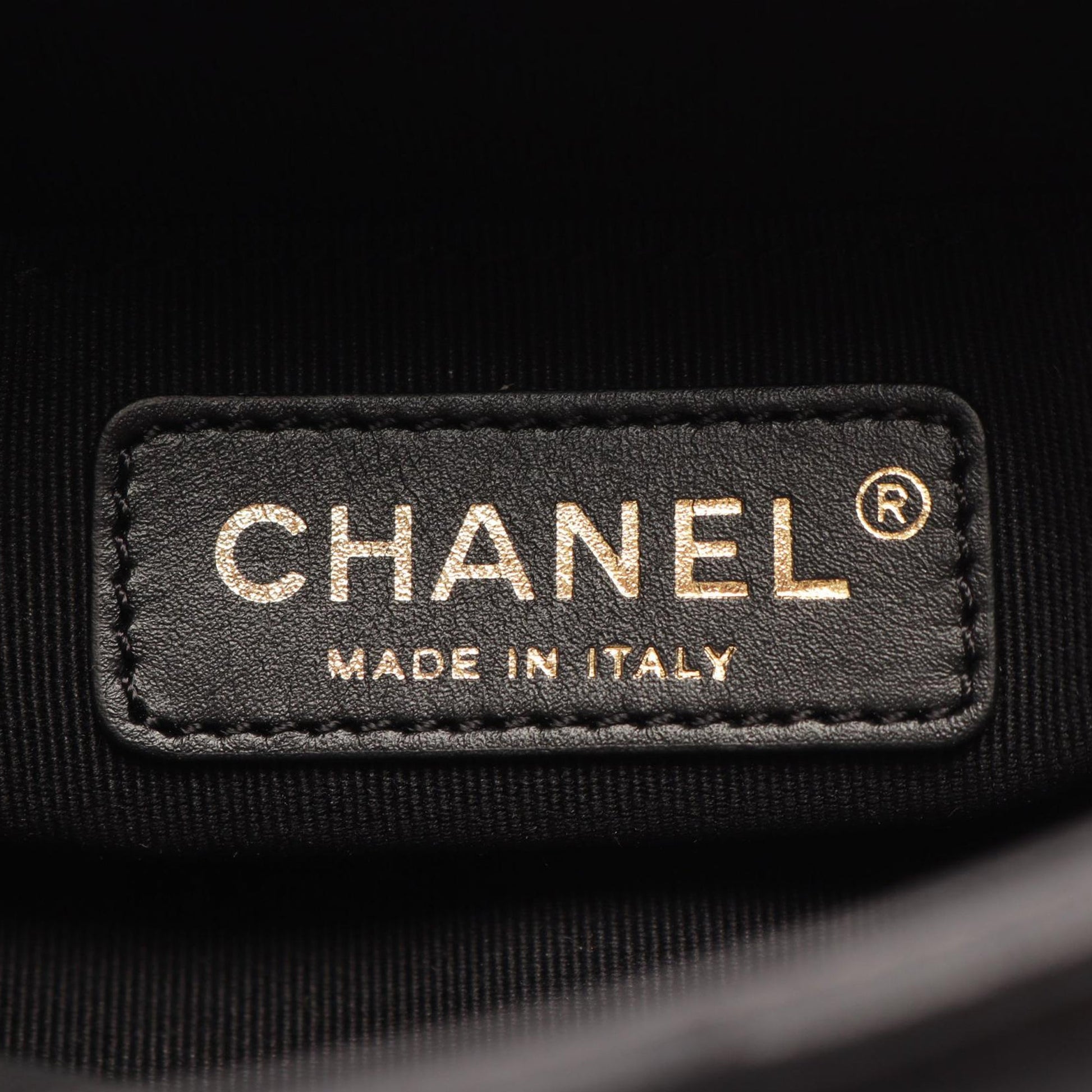 Chanel Mini Quilted Lambskin Oval Logo Chain Top Handle Flap