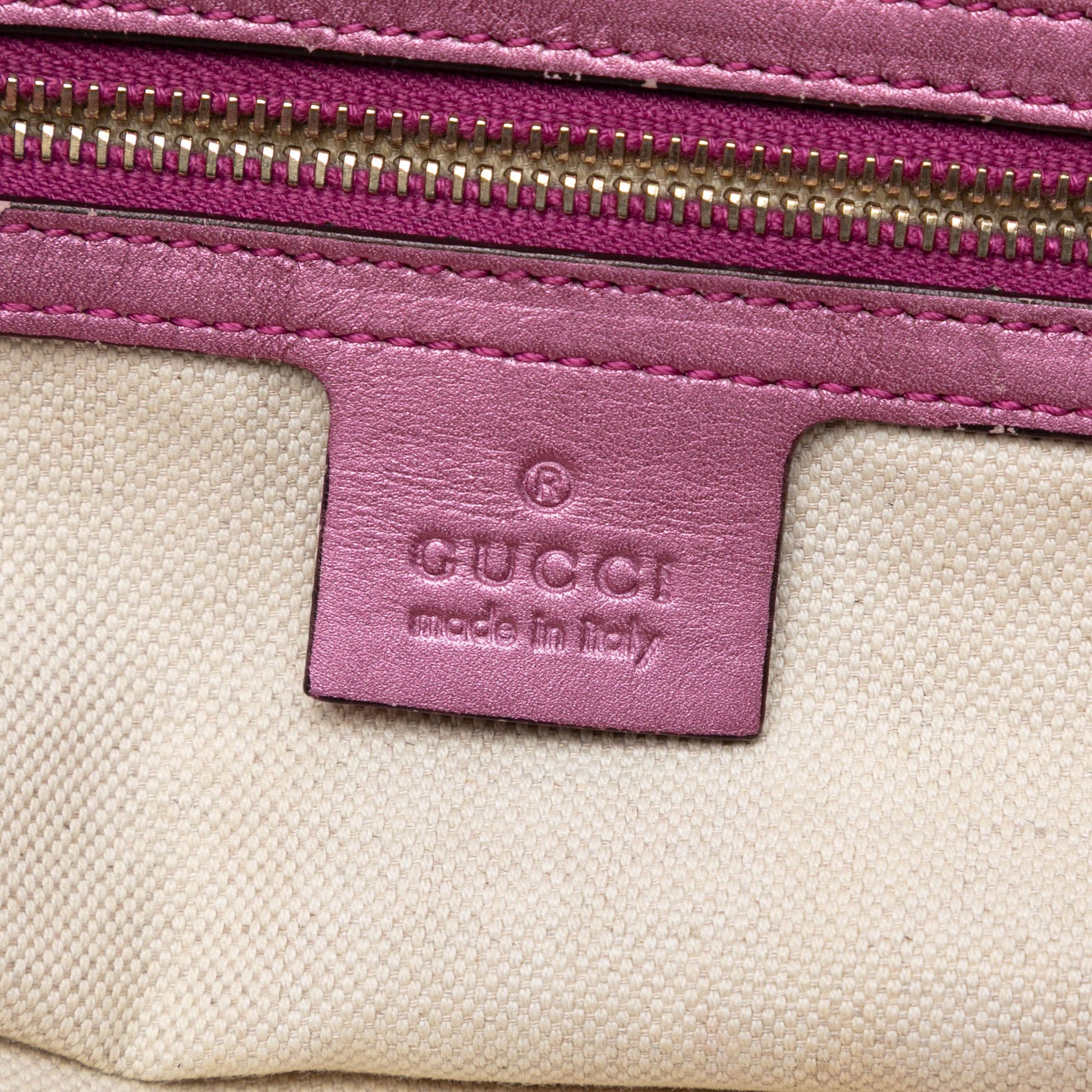 Gucci GG Canvas Heart Bit Satchel