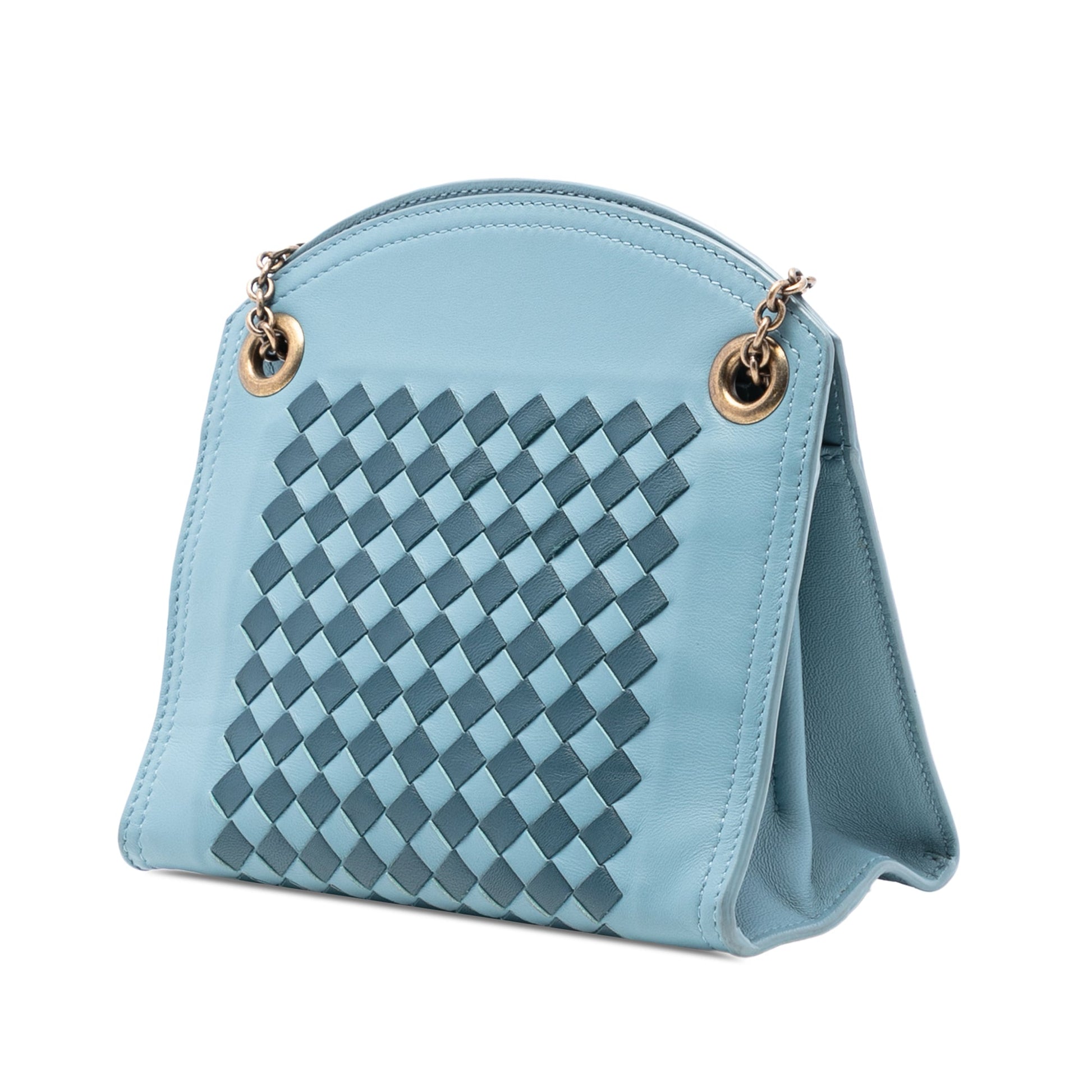 Bottega Veneta Nappa Intrecciato Chain Wallet