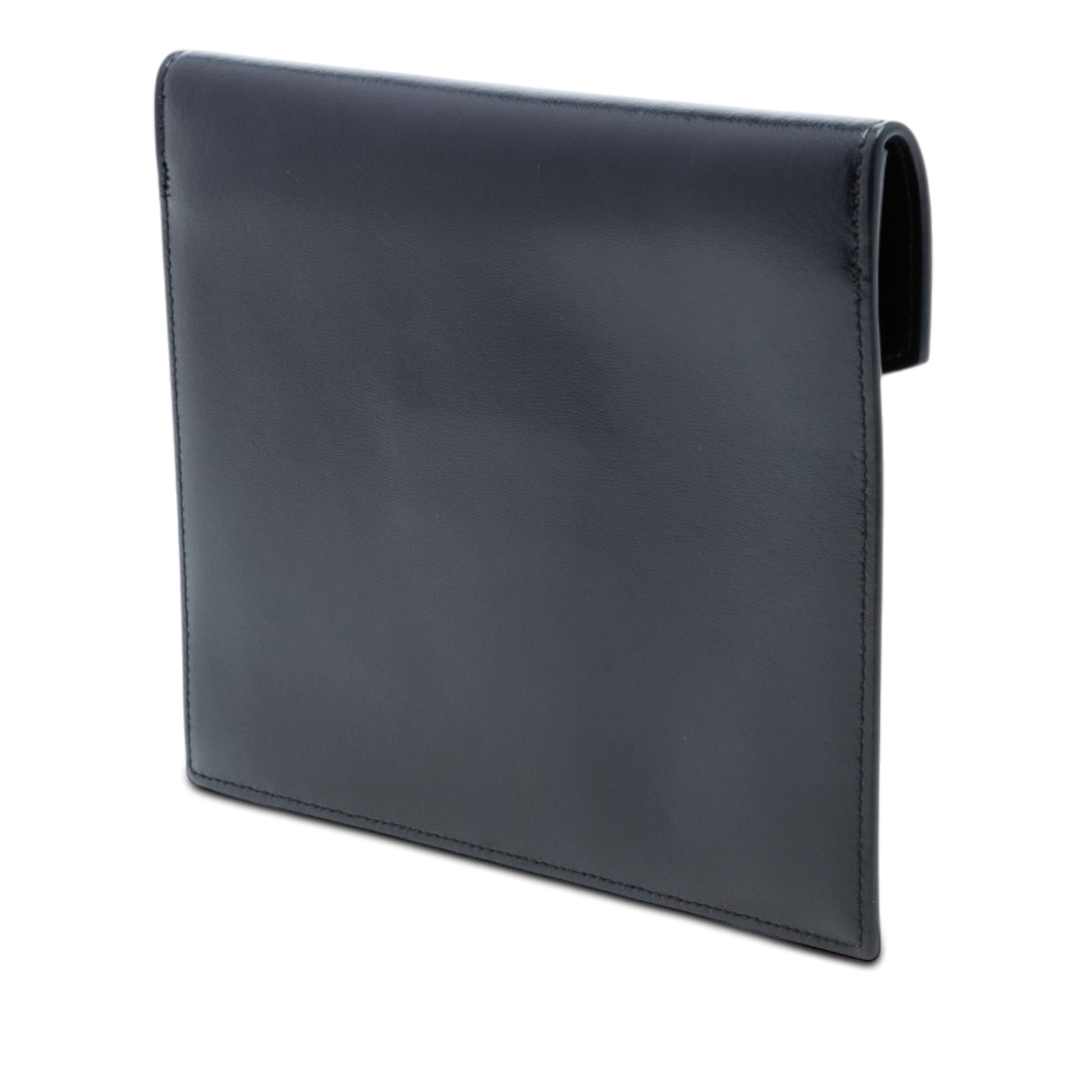 Saint Laurent Baby Smooth Shiny Calfskin Monogram Uptown Pouch