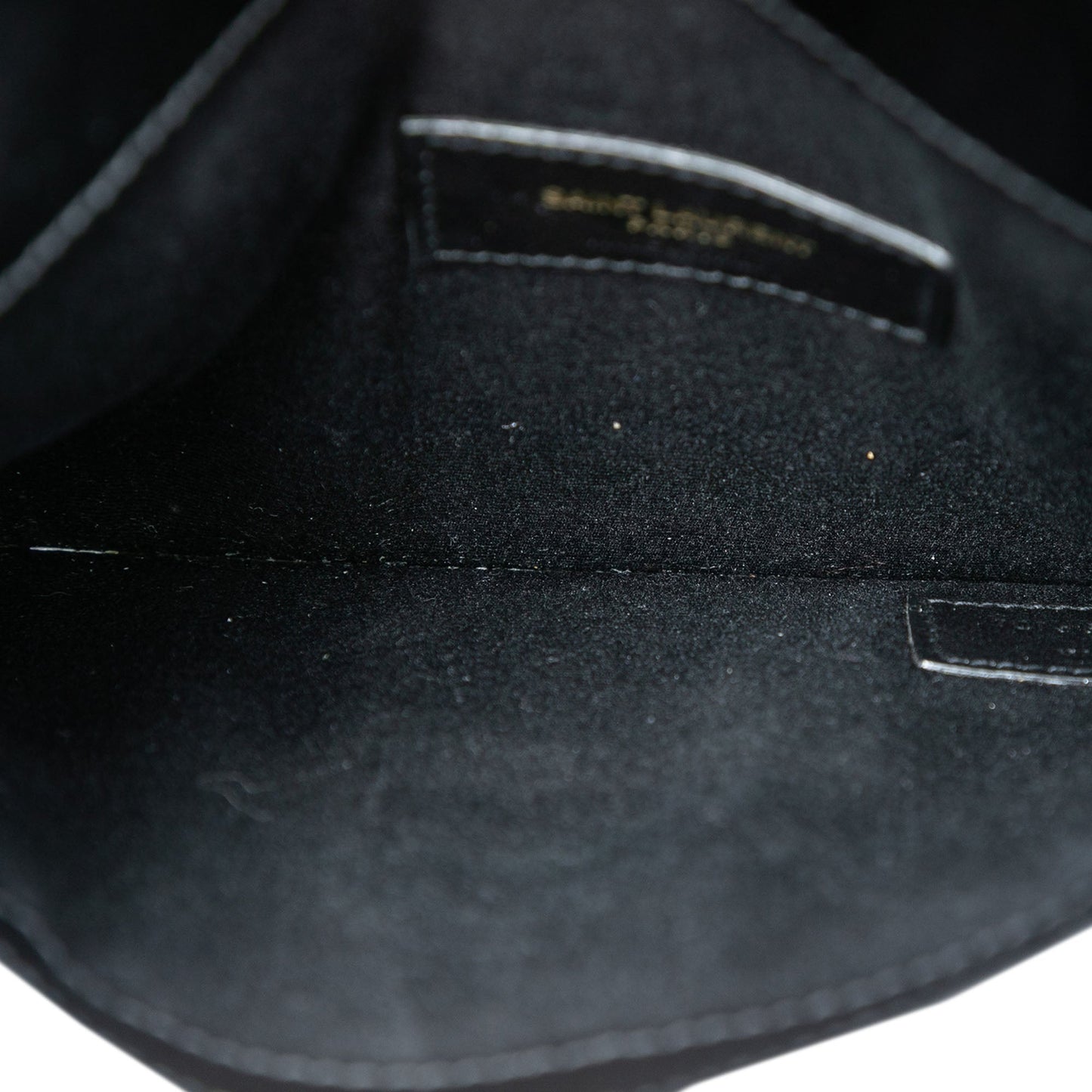 Saint Laurent Baby Smooth Shiny Calfskin Monogram Uptown Pouch