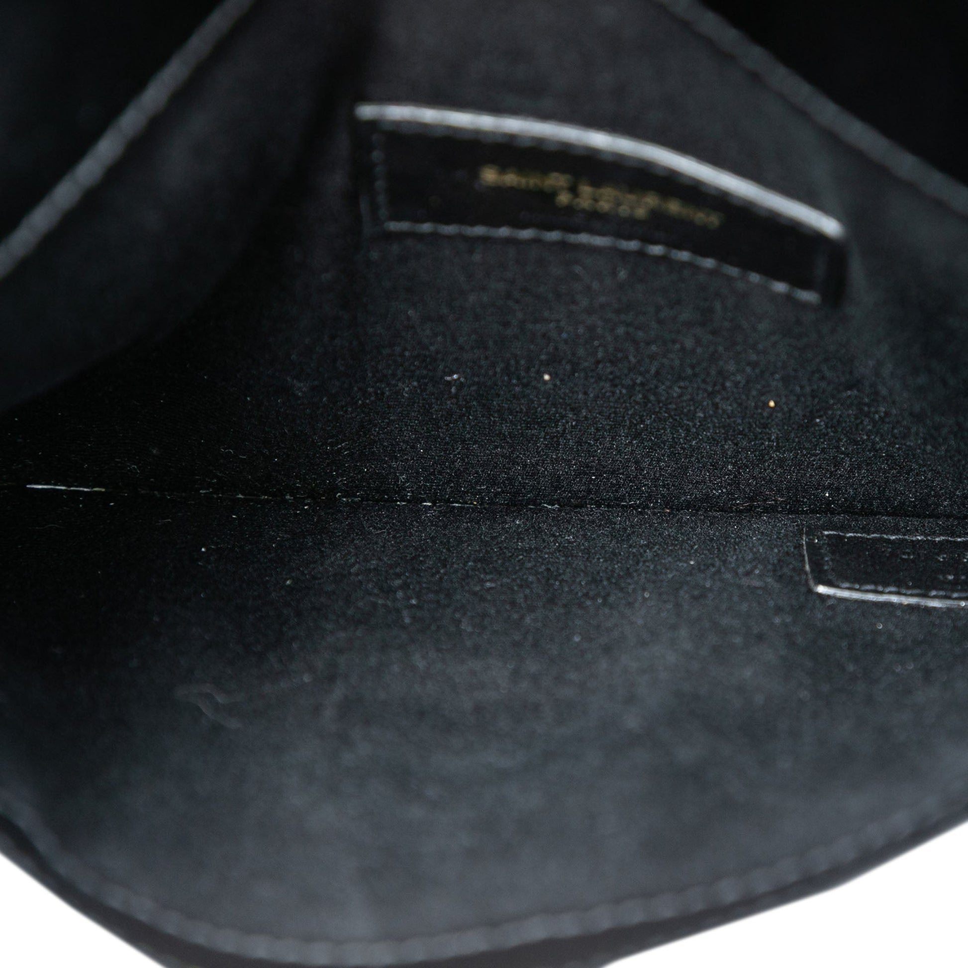 Saint Laurent Baby Smooth Shiny Calfskin Monogram Uptown Pouch