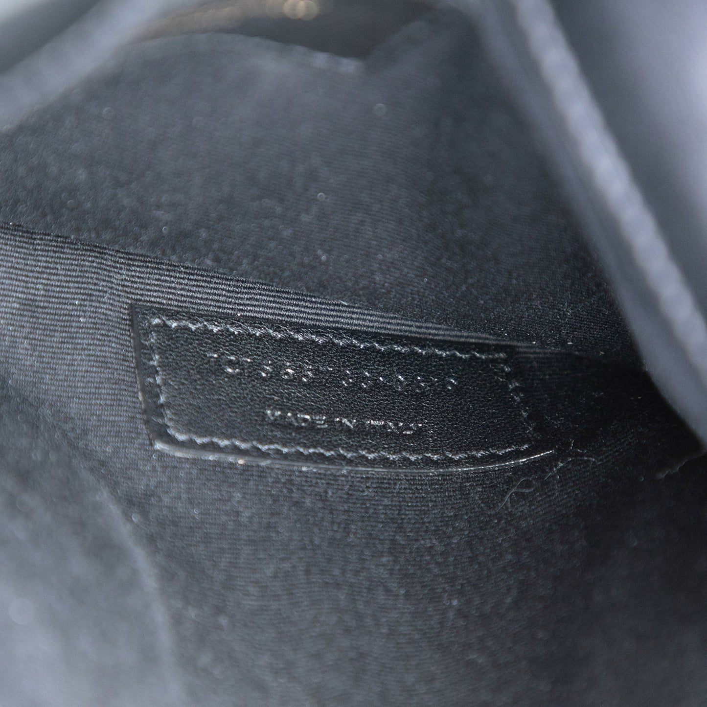 Saint Laurent Baby Smooth Shiny Calfskin Monogram Uptown Pouch