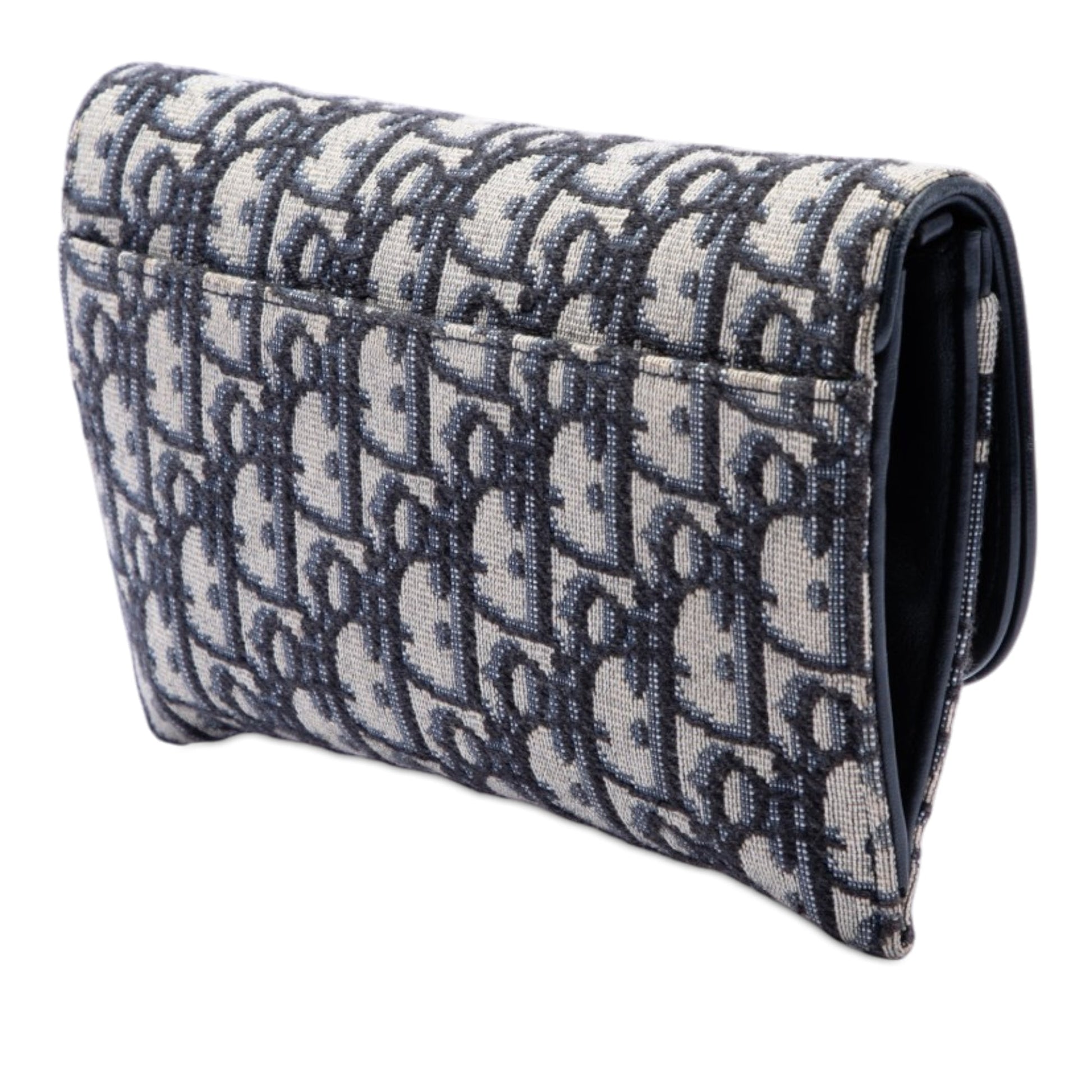 Dior Oblique Canvas Saddle Wallet On Chain