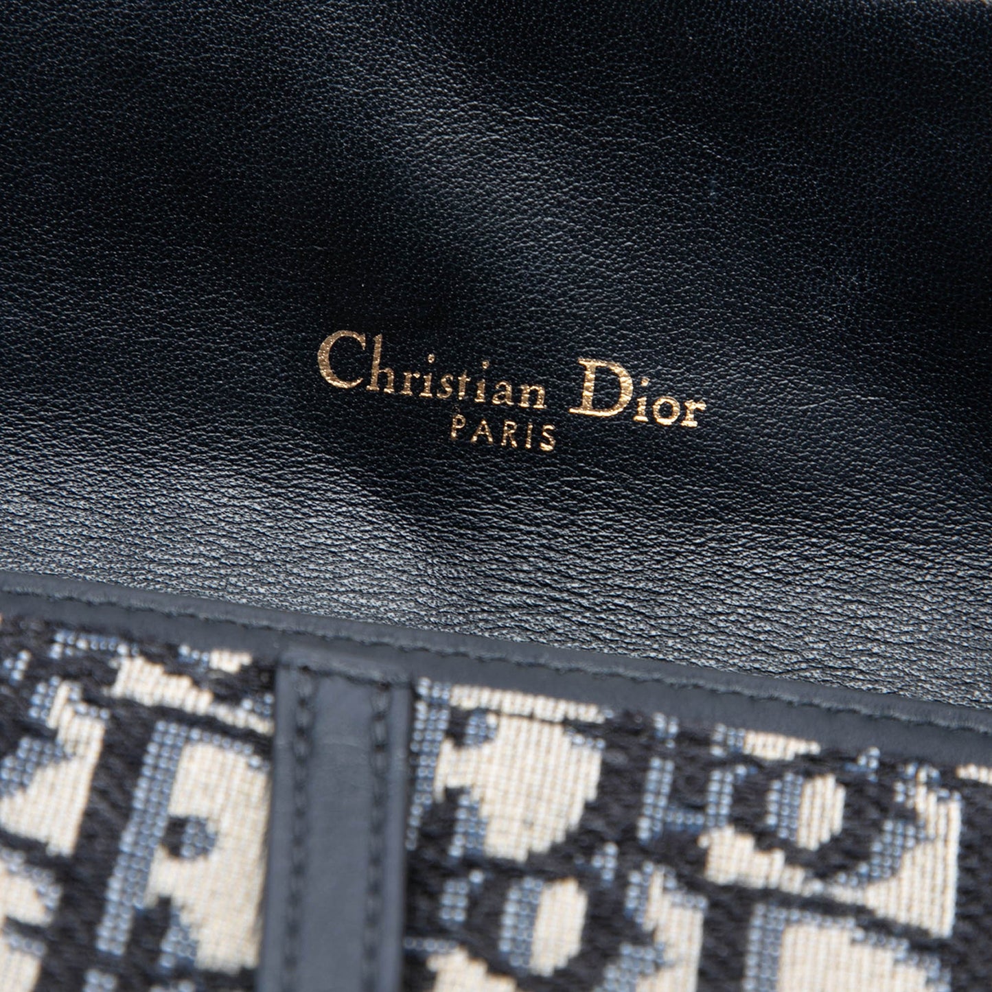 Dior Oblique Canvas Saddle Wallet On Chain