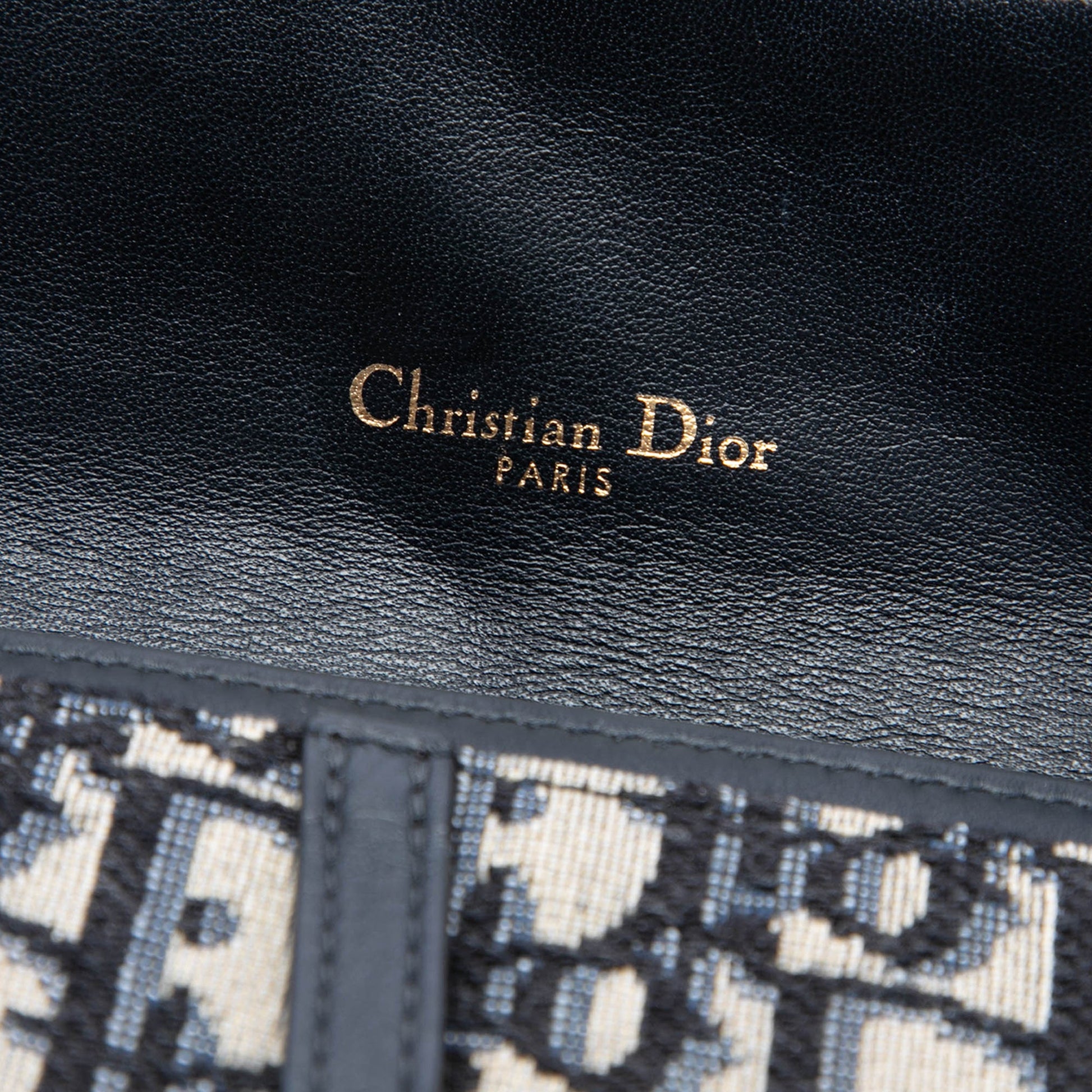 Dior Oblique Canvas Saddle Wallet On Chain