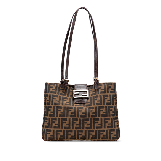 Fendi Zucca Canvas Shoulder Bag
