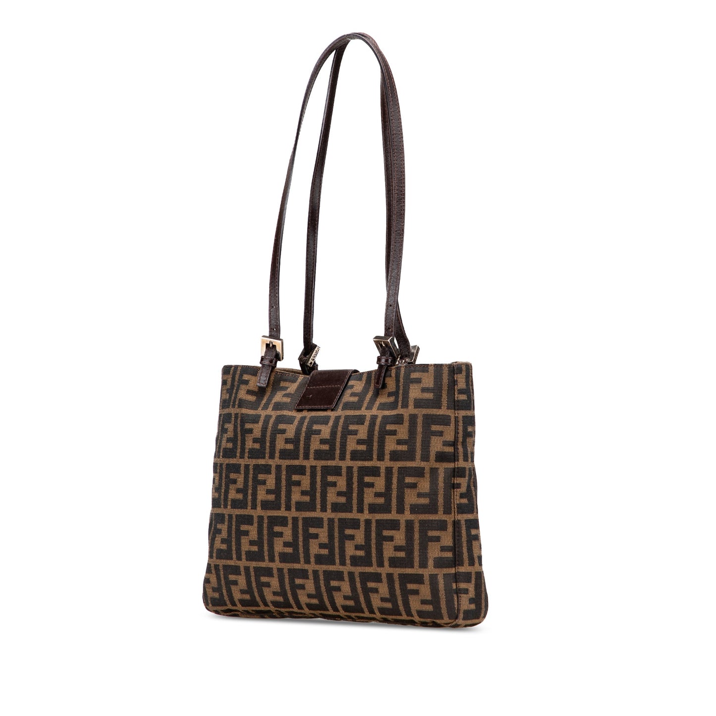 Fendi Zucca Canvas Shoulder Bag
