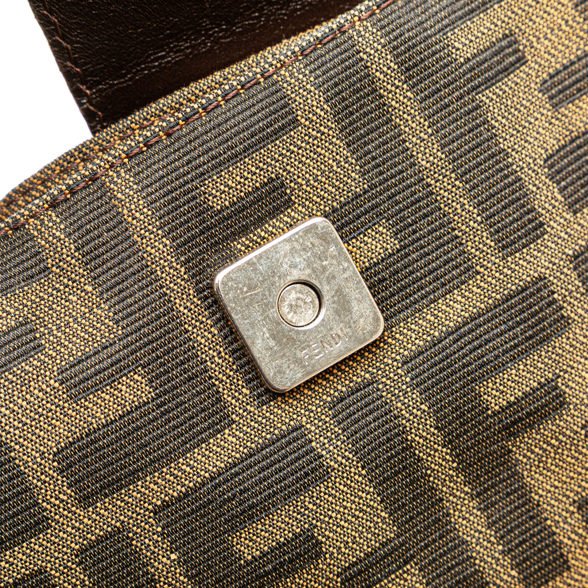 Fendi Zucca Canvas Shoulder Bag