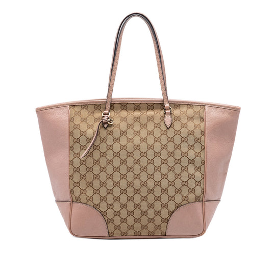 Gucci GG Canvas and Leather Bree Tote