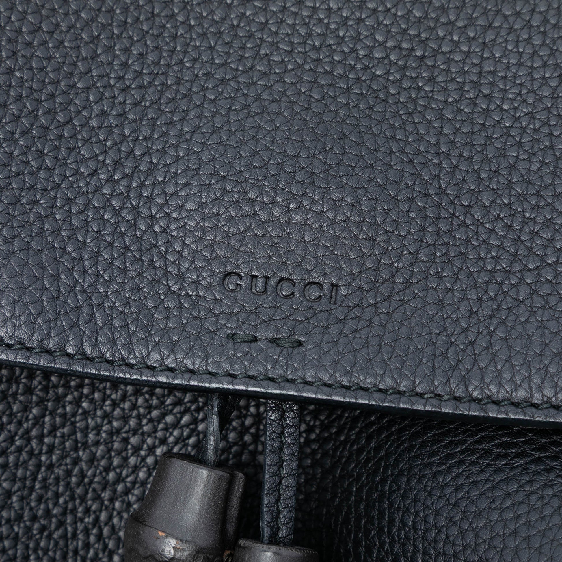 Gucci Medium Leather Bamboo Daily Crossbody