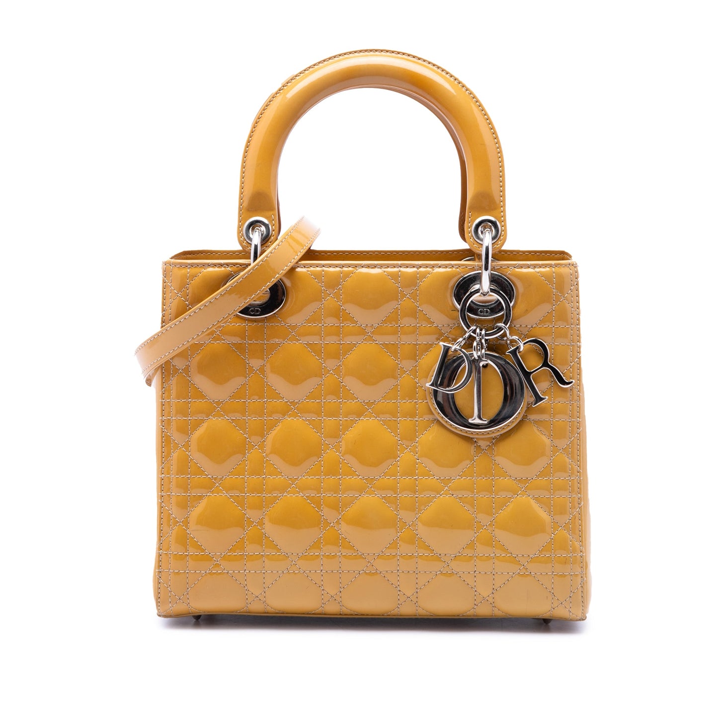 Dior Medium Patent Cannage Lady Dior