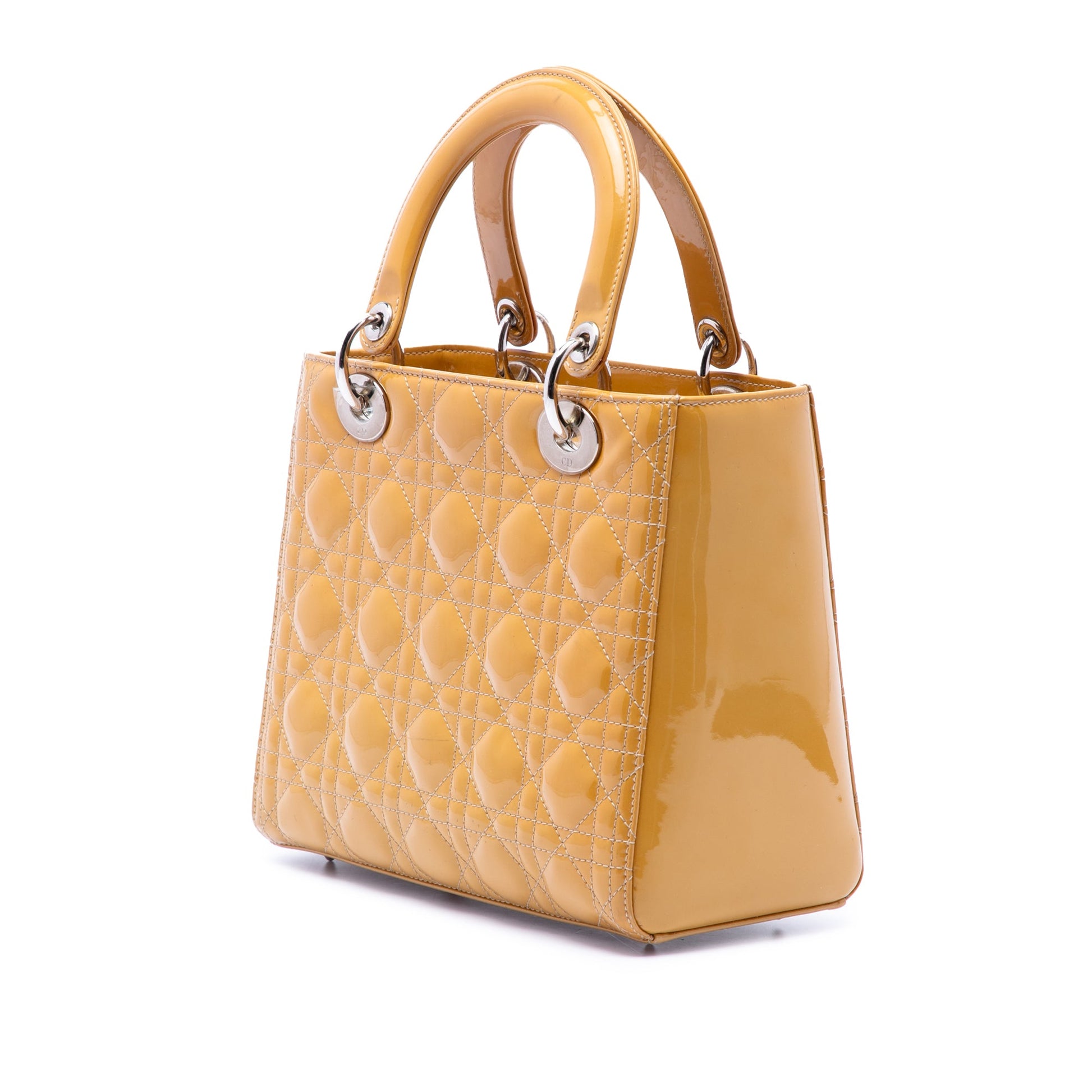 Dior Medium Patent Cannage Lady Dior