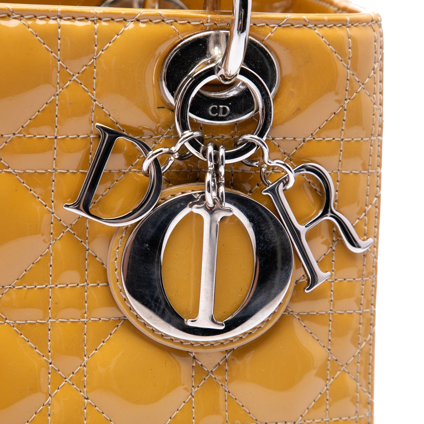 Dior Medium Patent Cannage Lady Dior