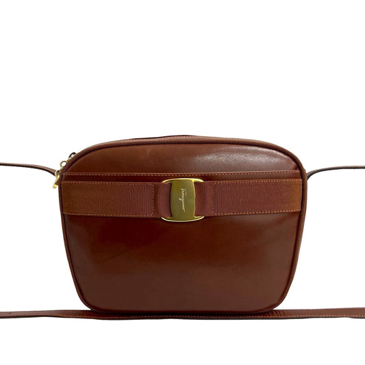 Ferragamo Leather Vara Crossbody