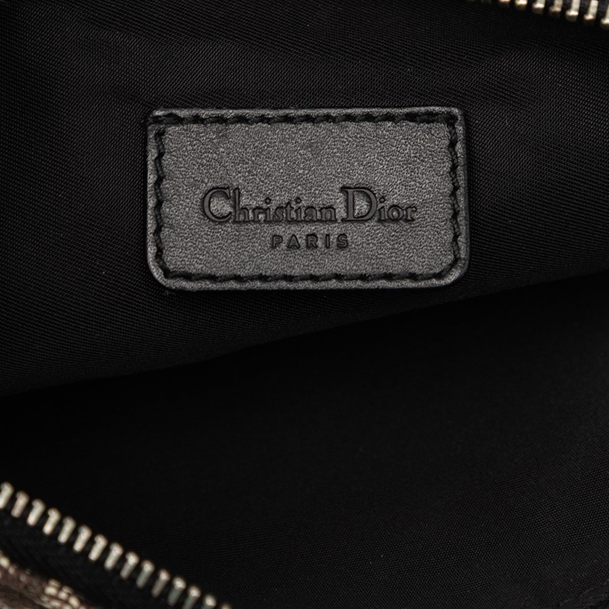 Dior Mini Diorissimo Canvas Saddle Pochette