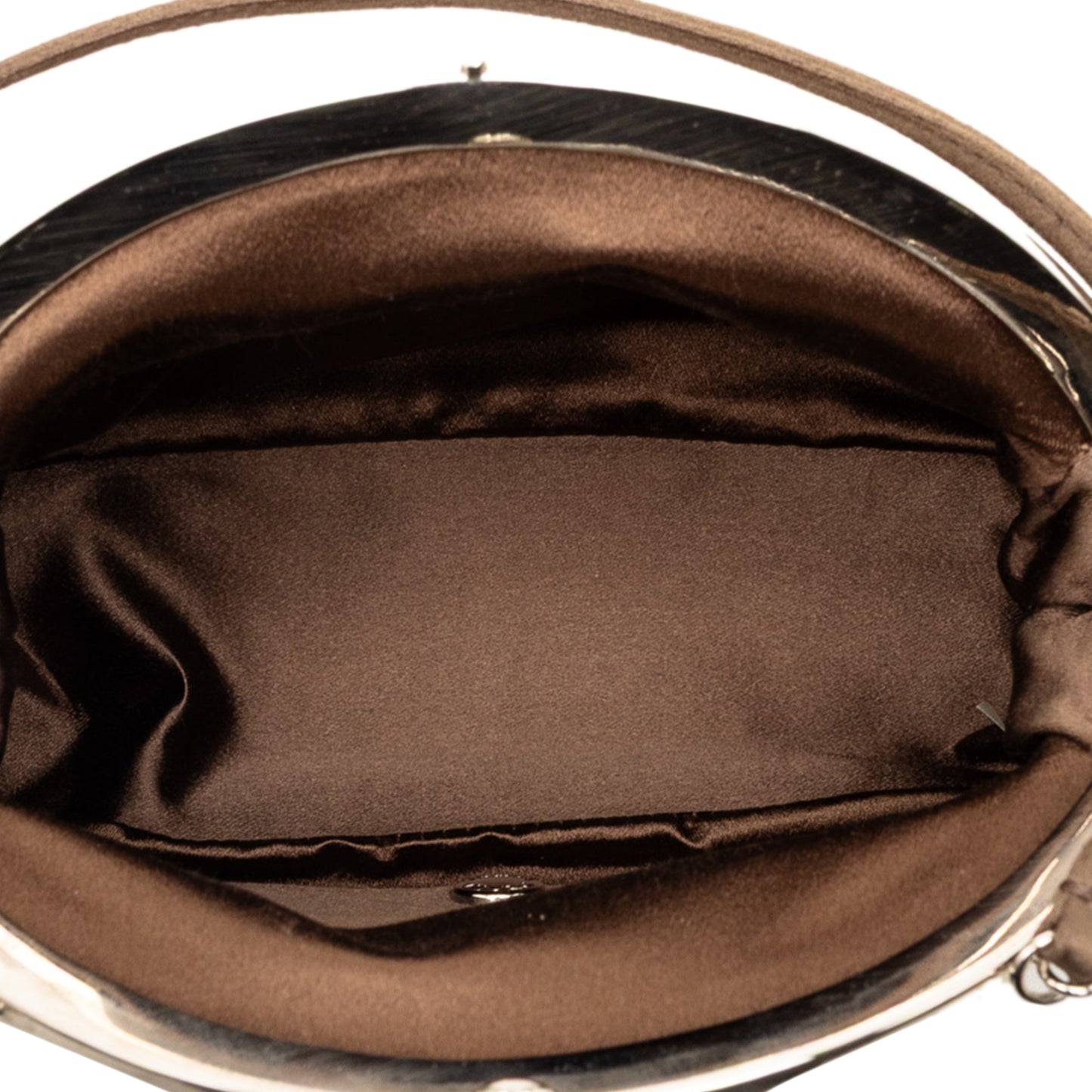 Prada Satin Kiss Lock Handbag