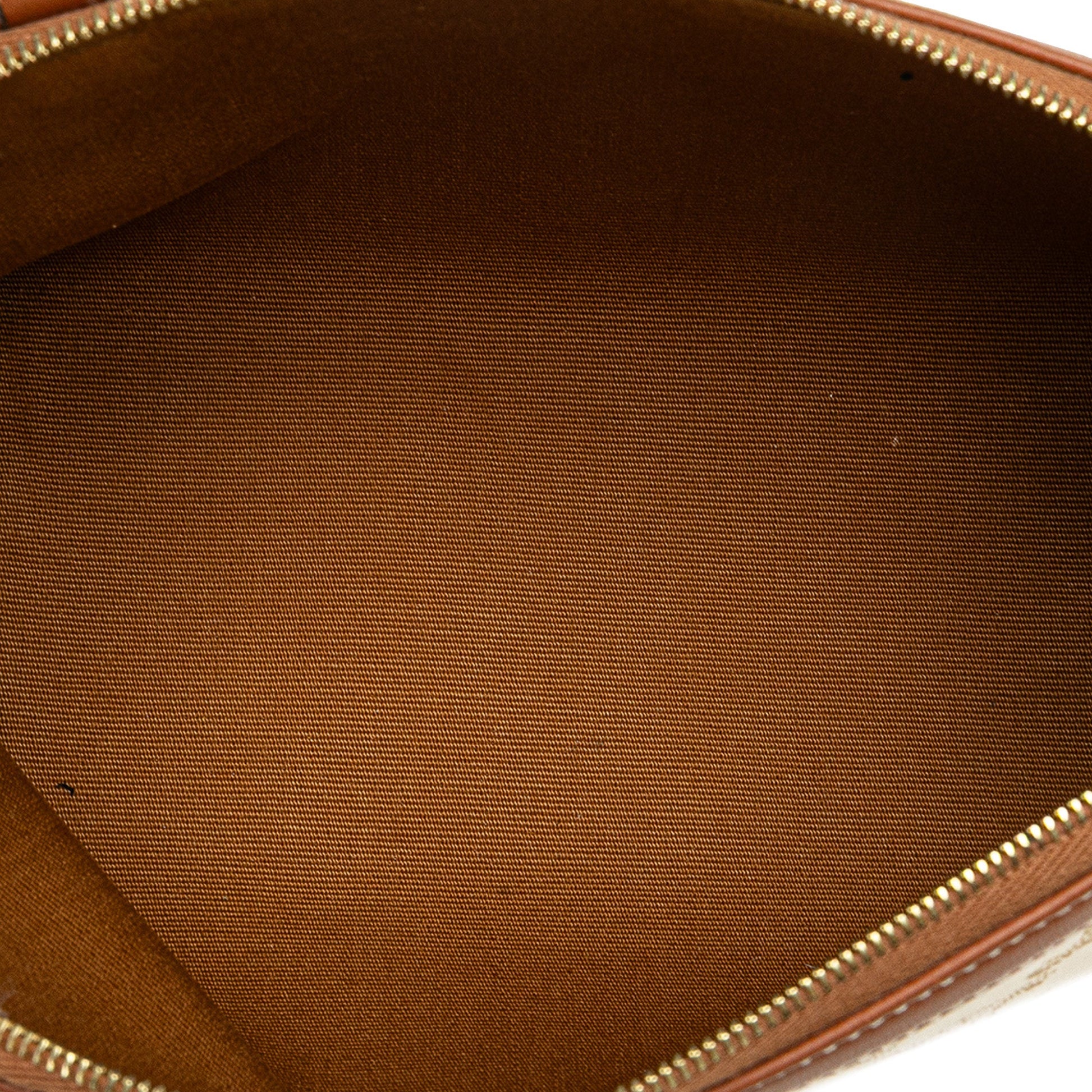 Celine Triomphe Coated Canvas Clutch On Chain