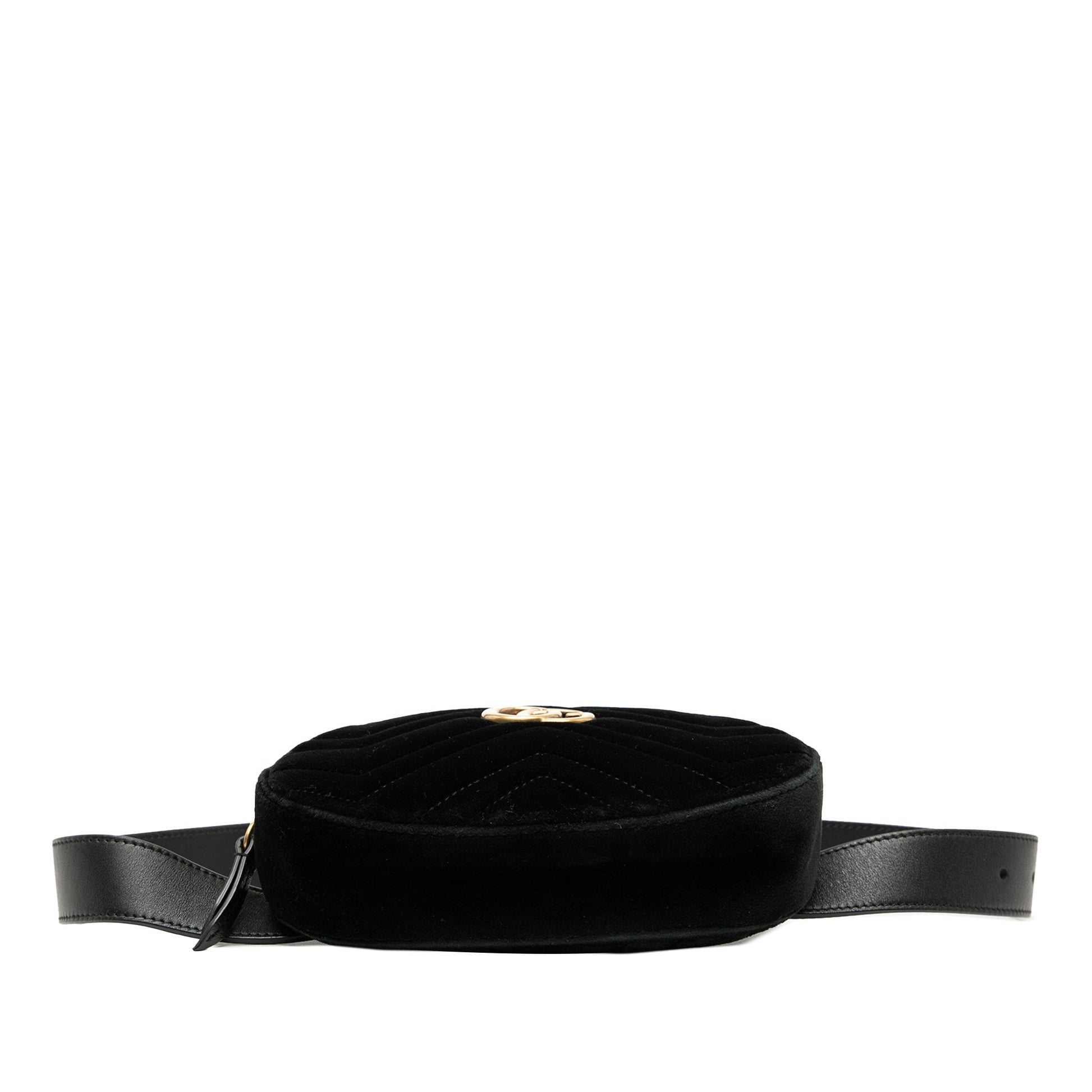 Gucci GG Marmont Matelasse Velvet Belt Bag