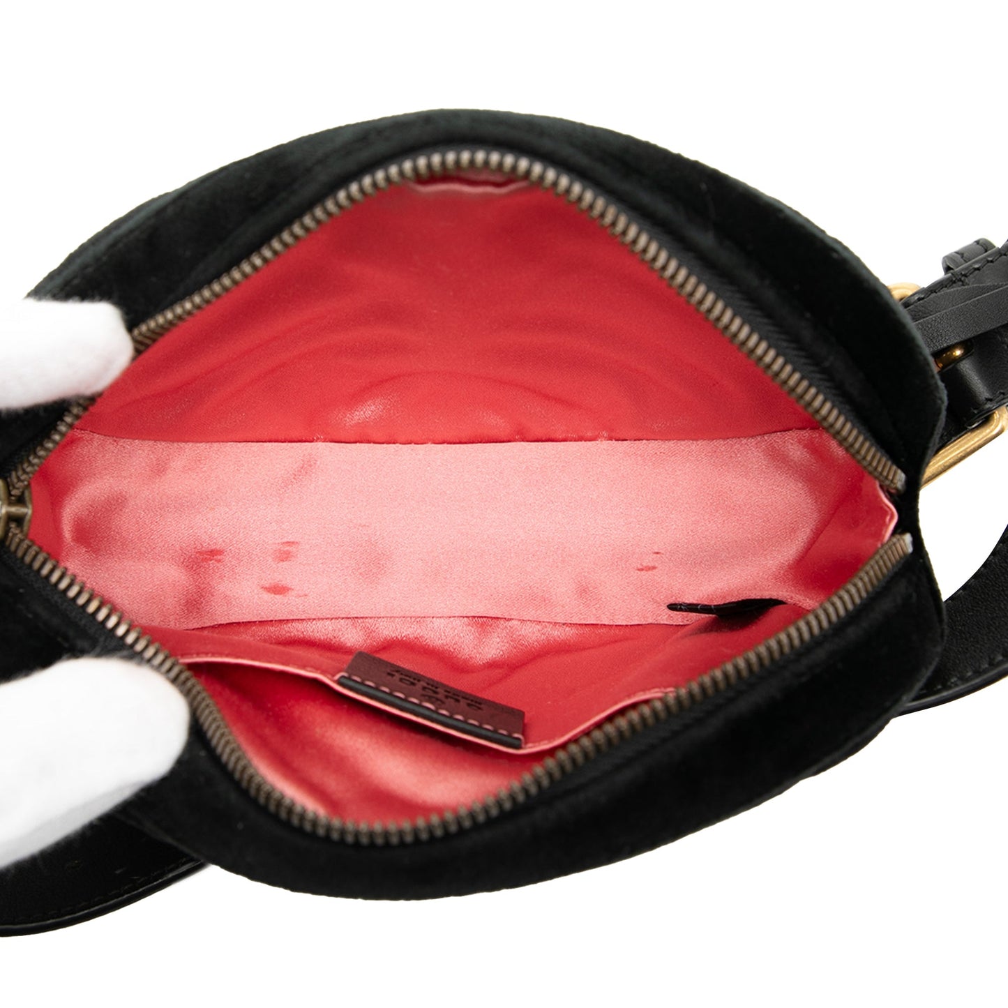 Gucci GG Marmont Matelasse Velvet Belt Bag