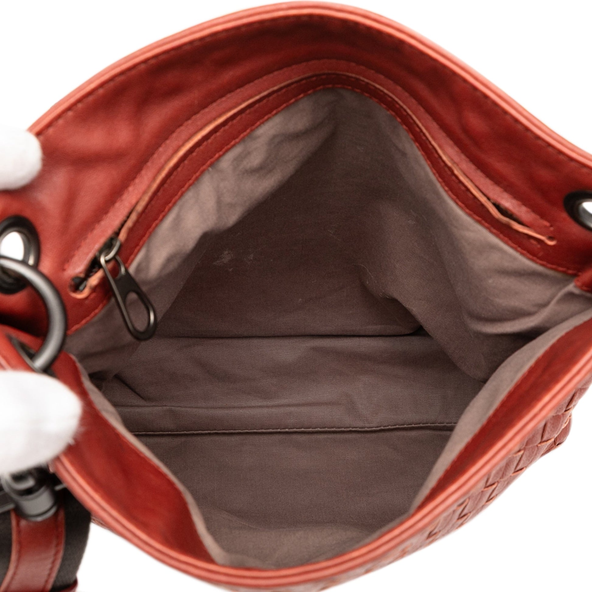Bottega Veneta Leather Intrecciato Crossbody
