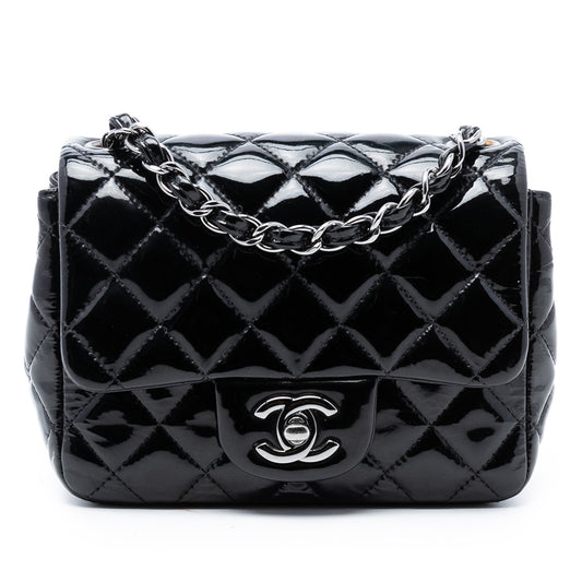 Chanel Mini Square Classic Patent Single Flap