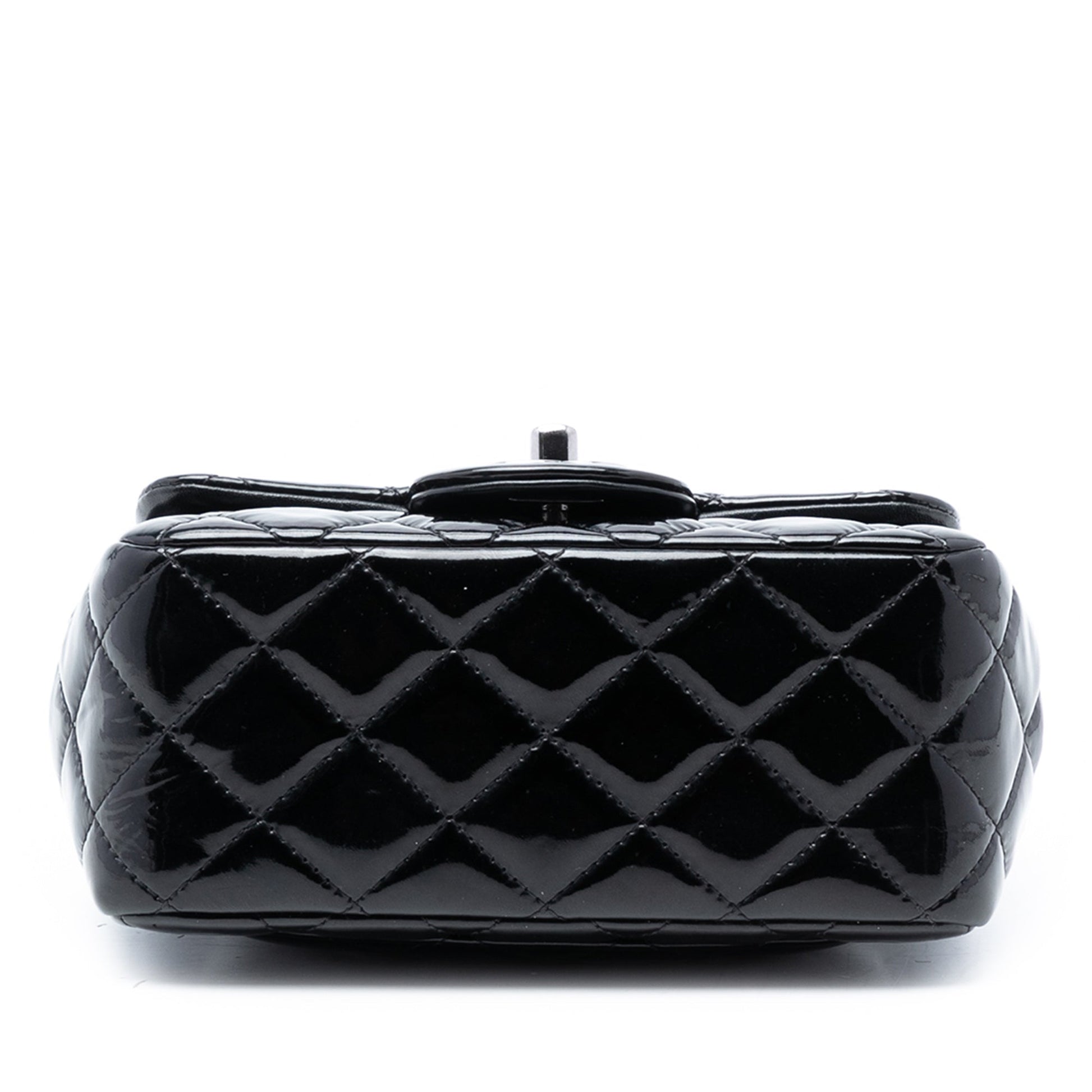 Chanel Mini Square Classic Patent Single Flap
