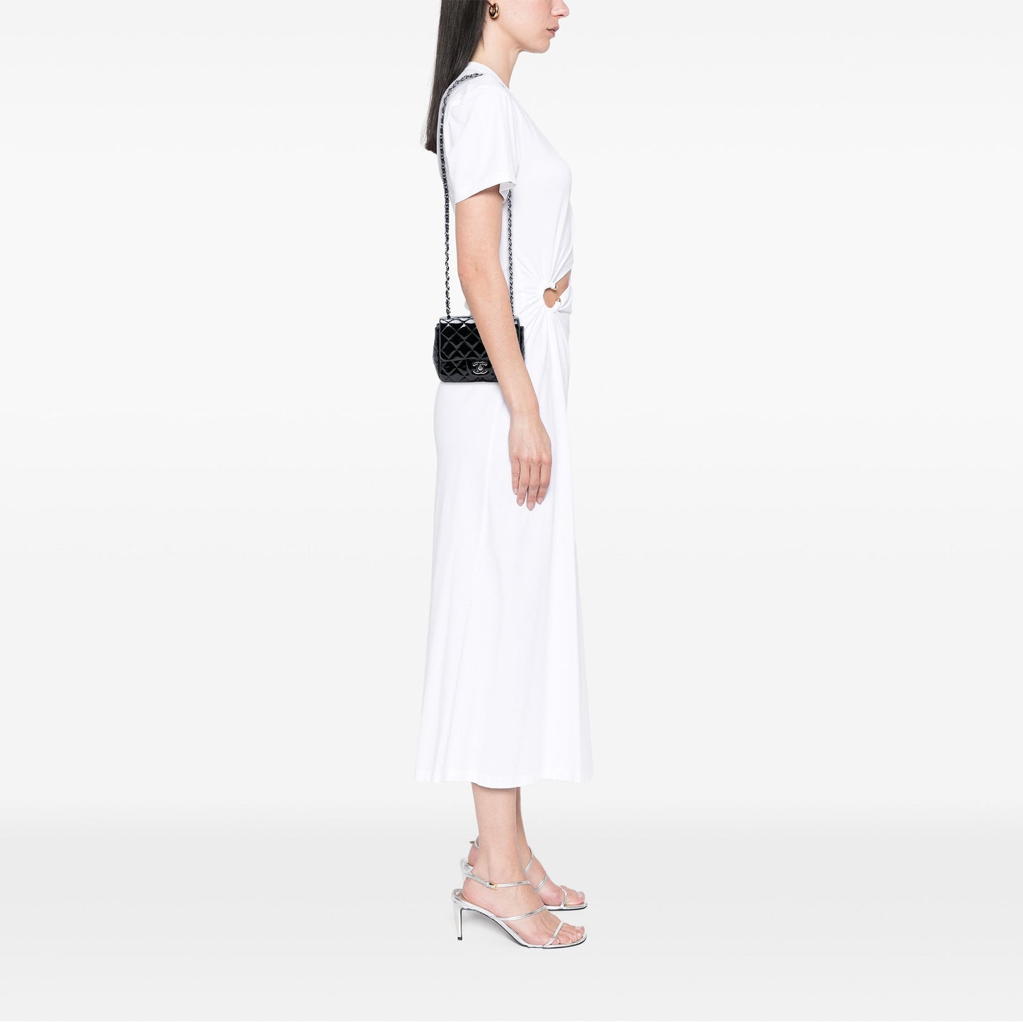 Chanel Mini Square Classic Patent Single Flap
