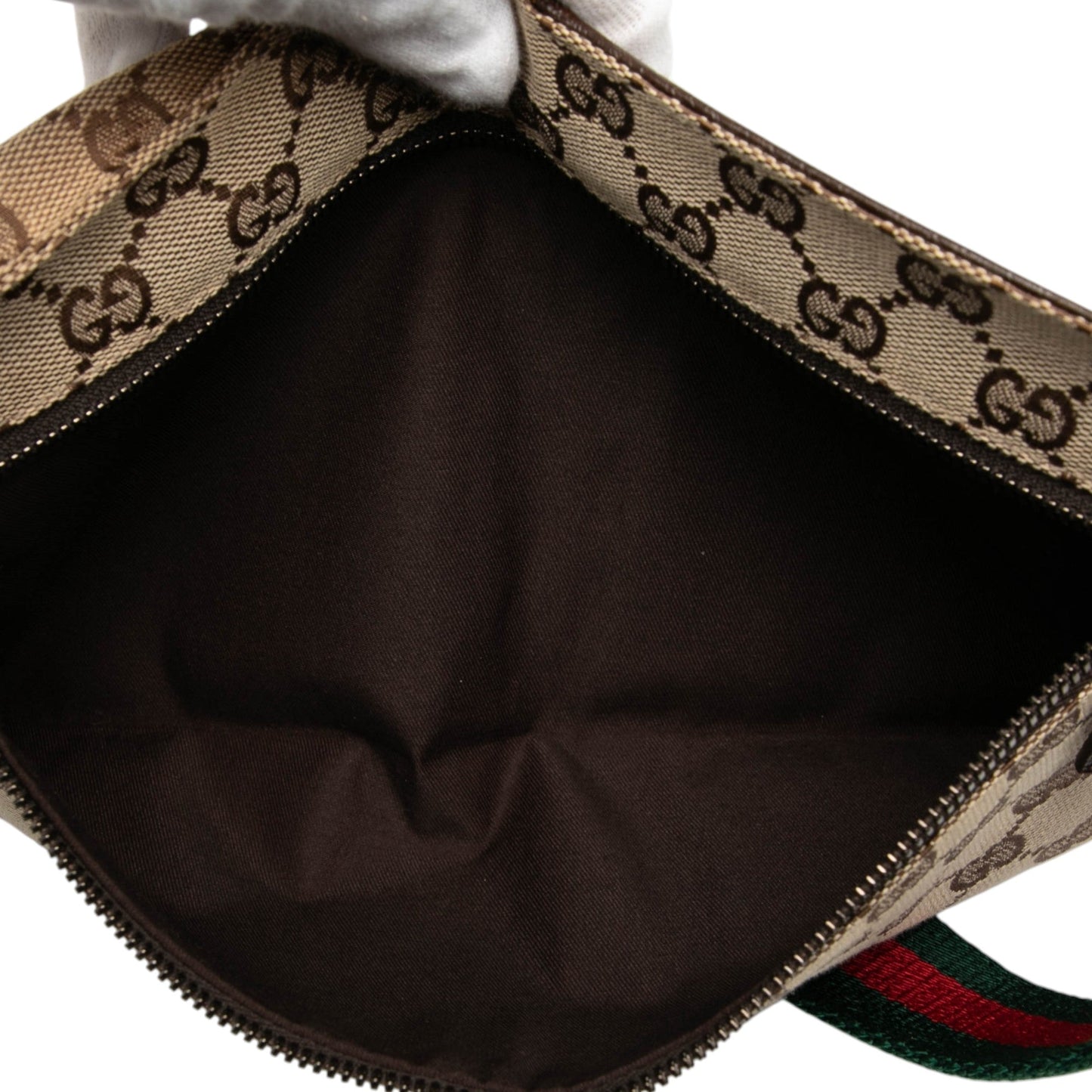 Gucci GG Canvas Web Double Pocket Belt Bag