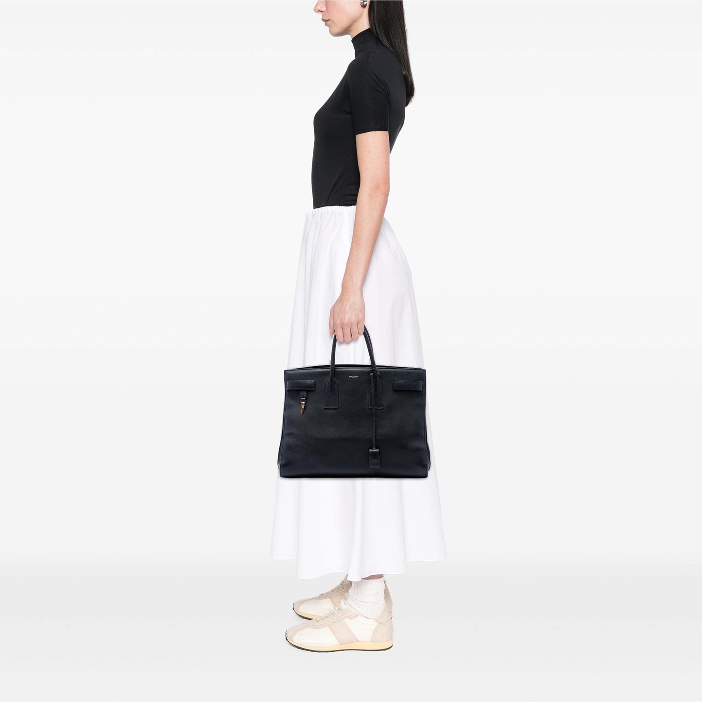 Saint Laurent Large Soft Calfskin Sac De Jour Satchel