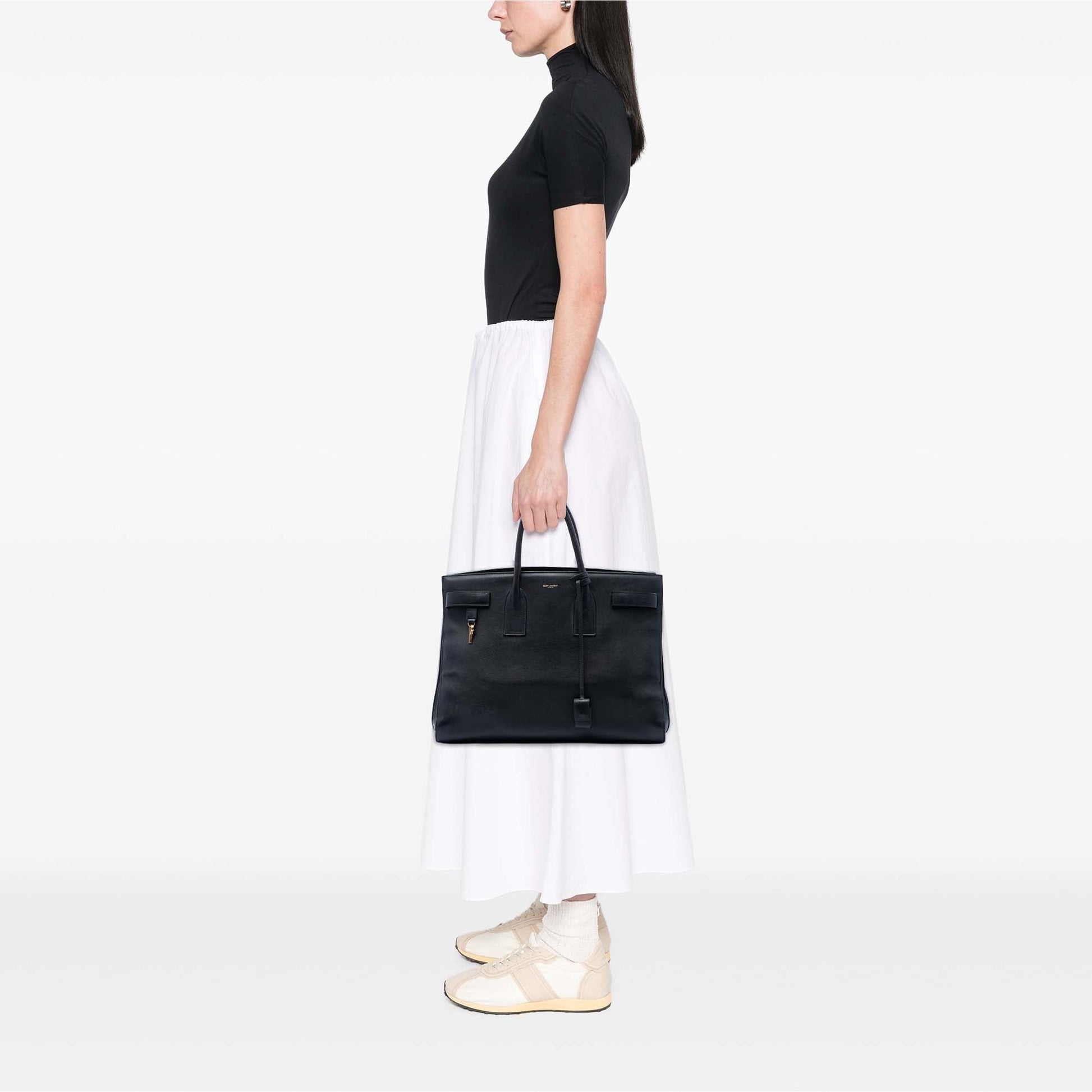 Saint Laurent Large Soft Calfskin Sac De Jour Satchel