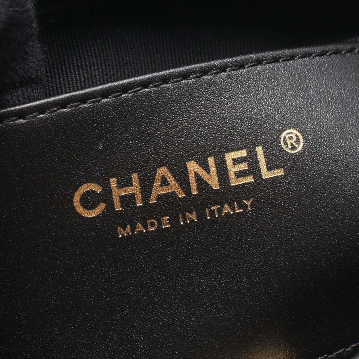 Chanel Small CC Quilted Lambksin Chain Around Flap — Black