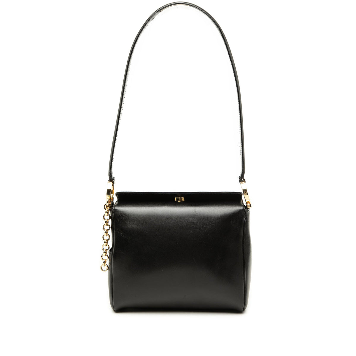 Ferragamo Leather Gancini Shoulder Bag