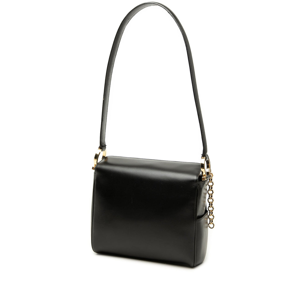 Ferragamo Leather Gancini Shoulder Bag