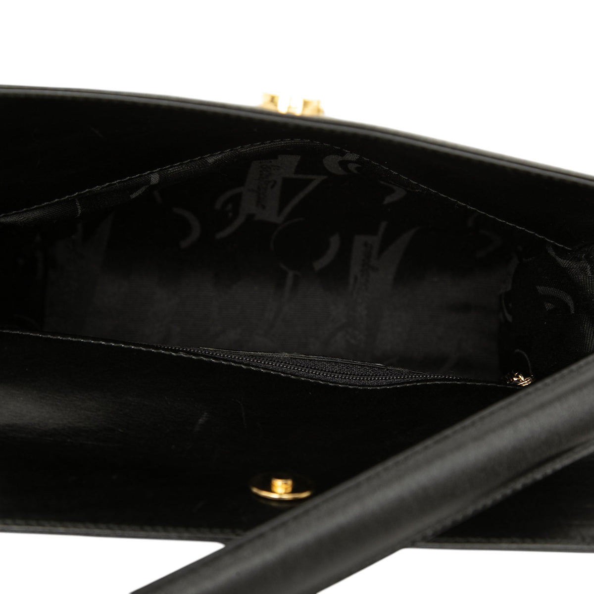 Ferragamo Leather Gancini Shoulder Bag
