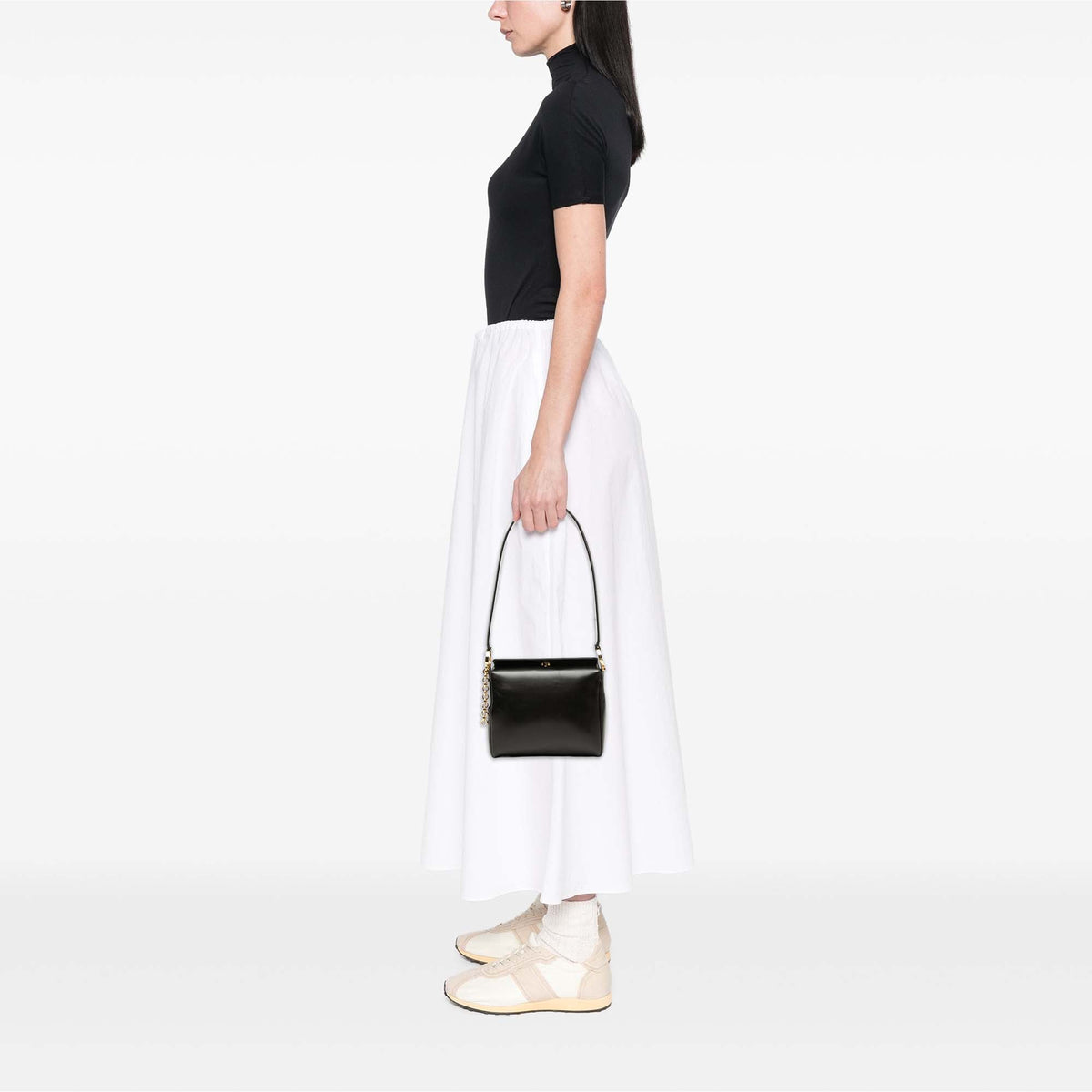Ferragamo Leather Gancini Shoulder Bag