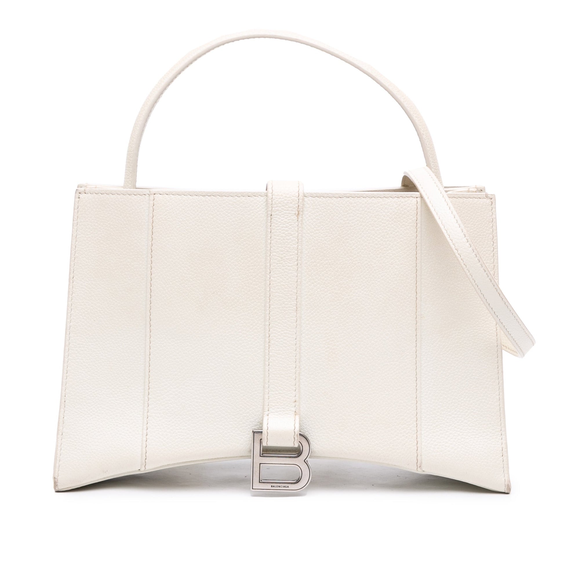 Balenciaga Small Leather Hourglass East West Tote
