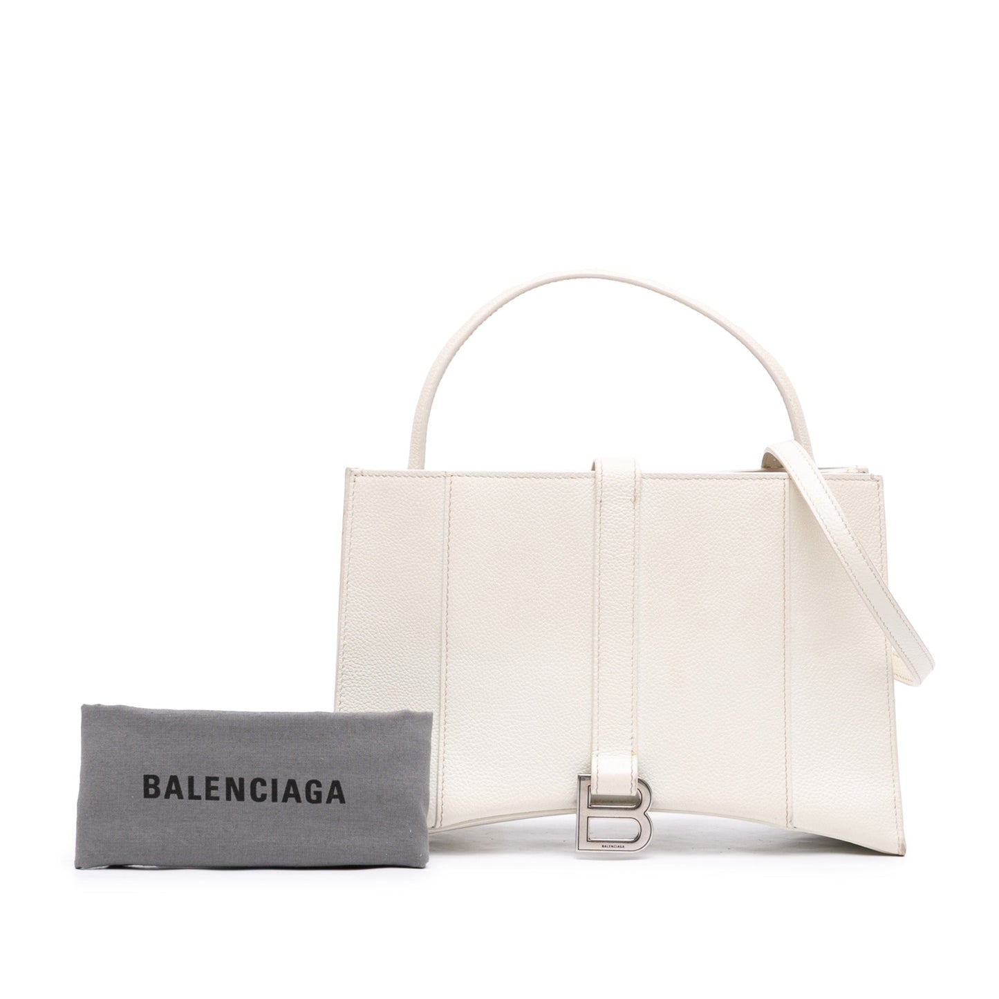 Balenciaga Small Leather Hourglass East West Tote