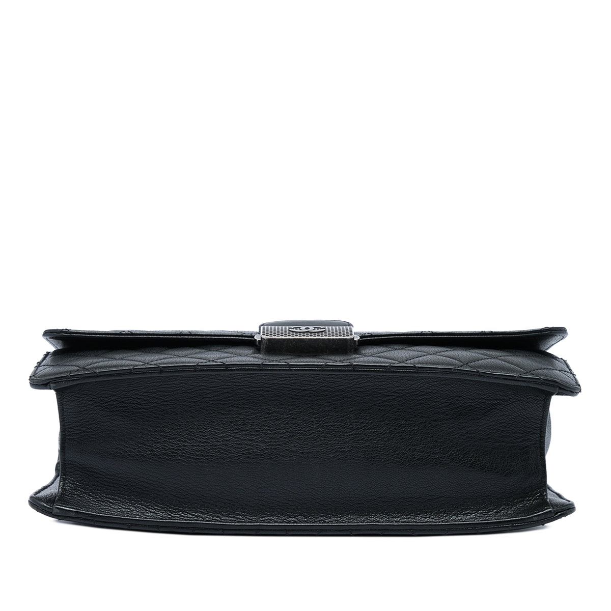 Chanel Medium Quilted Goatskin CC University Flap — Black