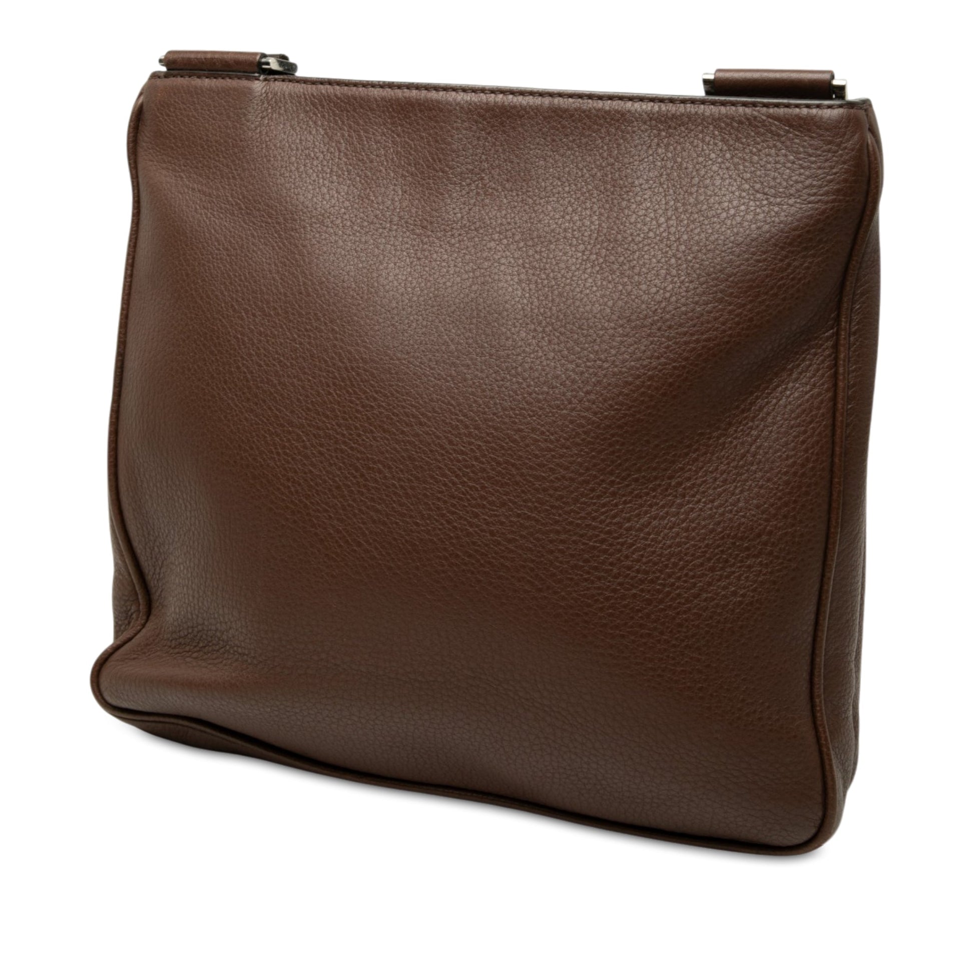 Prada Vitello City Zip Top Crossbody