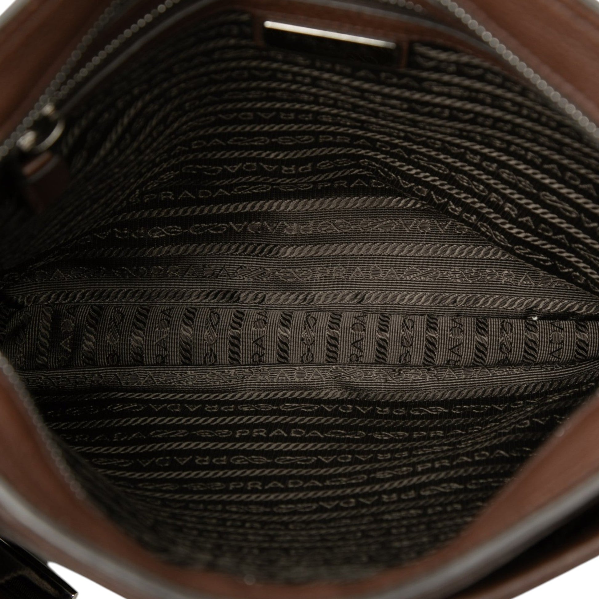 Prada Vitello City Zip Top Crossbody