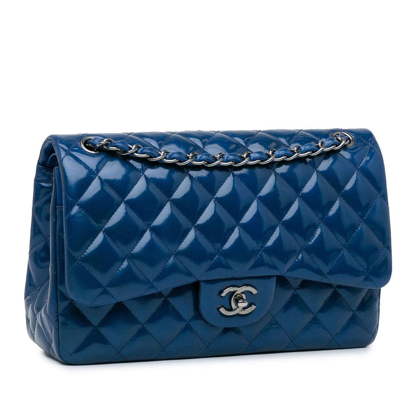 Chanel Jumbo Classic Patent Double Flap