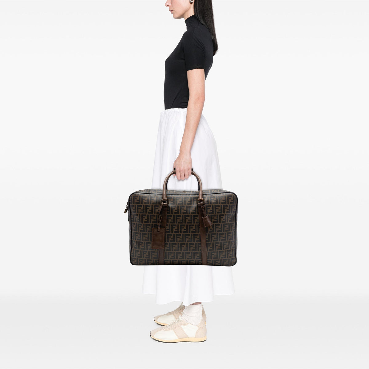 Fendi Zucca Coated Canvas Suitcase