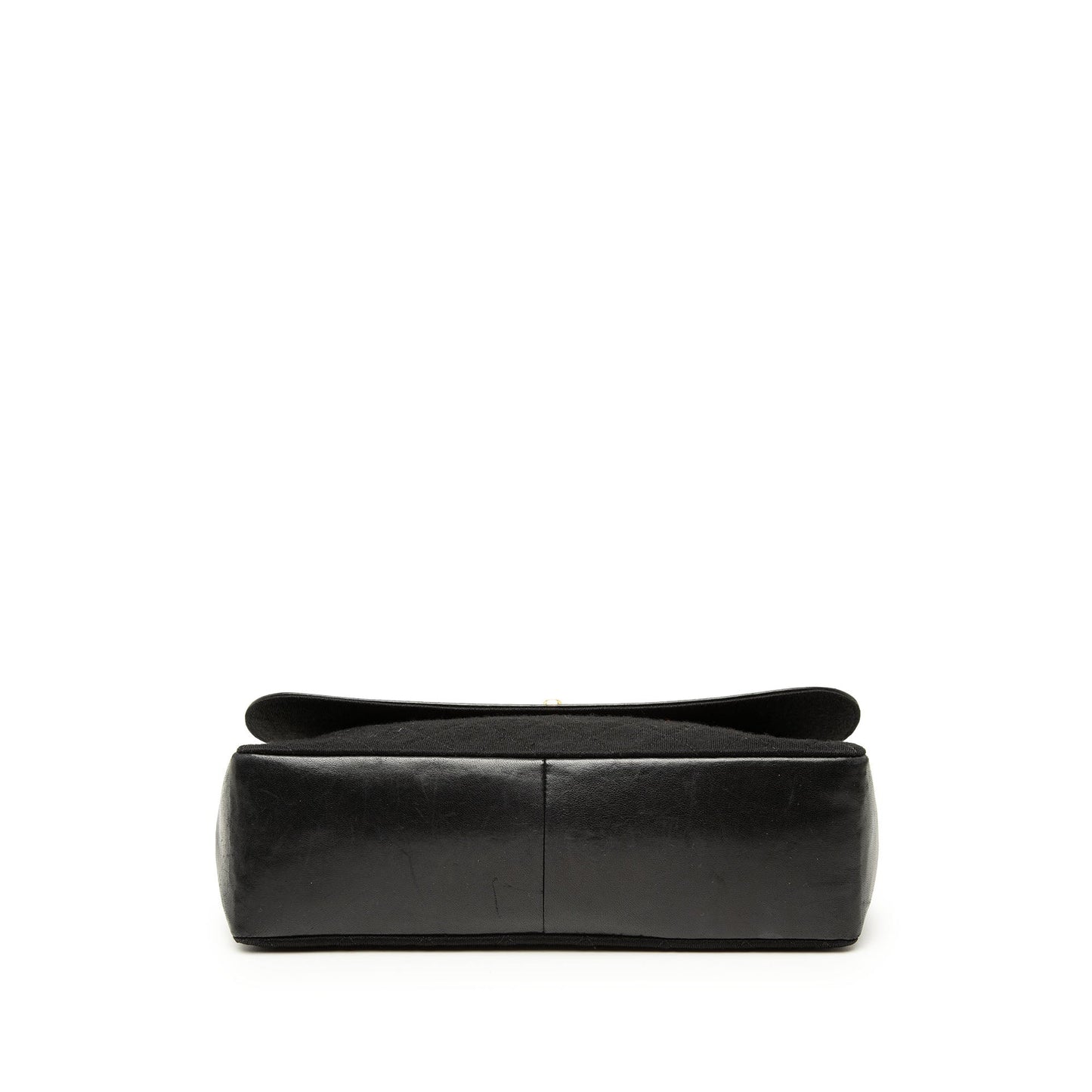 Chanel CC Quilted Jersey and Lambskin Trimmed Single Flap