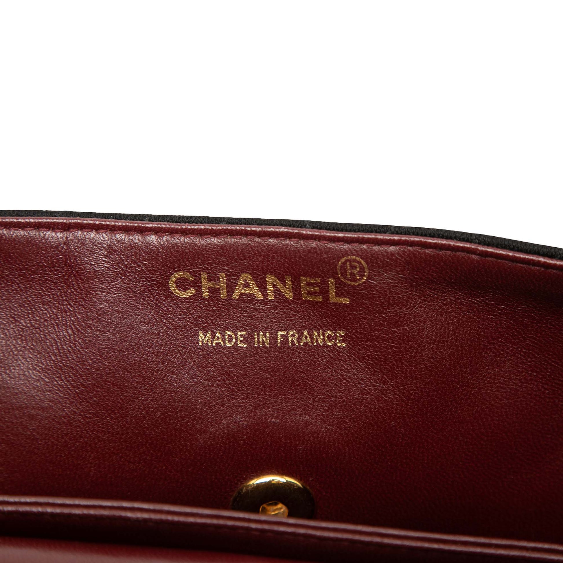 Chanel CC Quilted Jersey and Lambskin Trimmed Single Flap