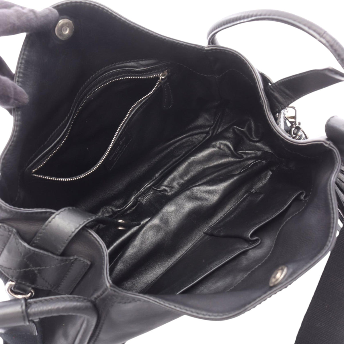 Dior Leather Lattice Satchel