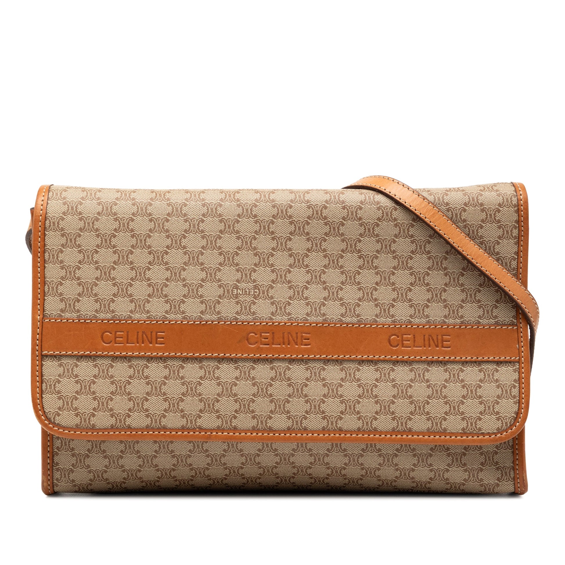 Celine Macadam Coated Canvas Crossbody