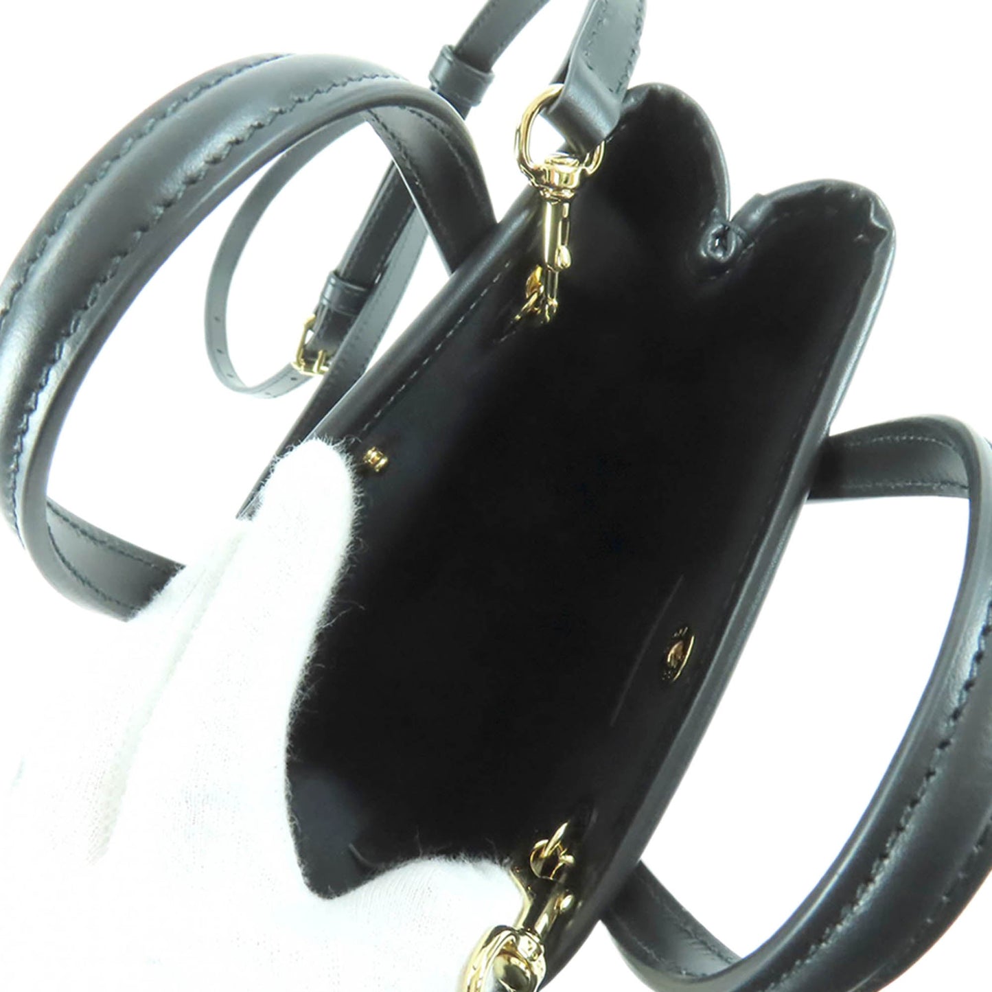 Gucci Super Mini GG Debossed Calfskin Satchel