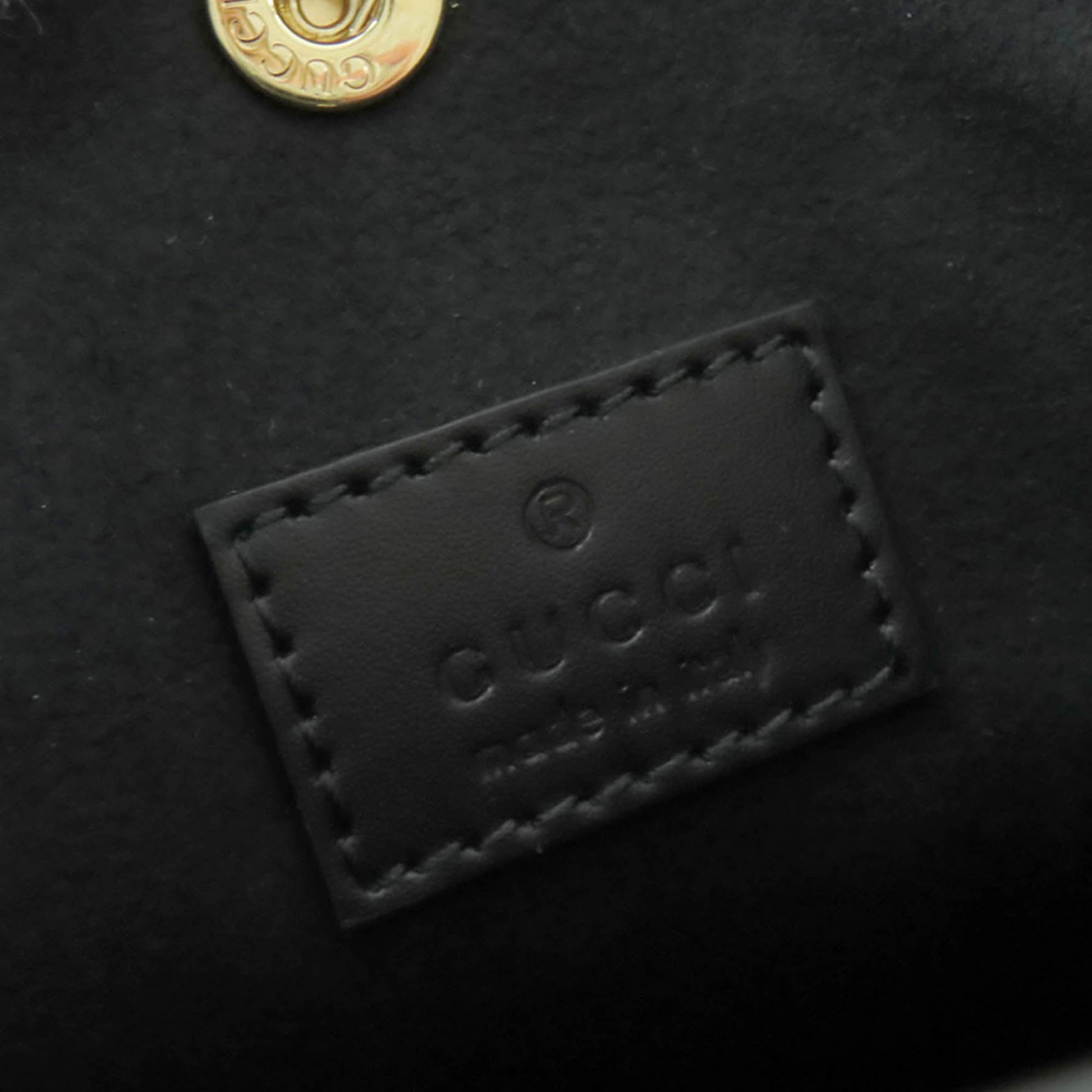 Gucci Super Mini GG Debossed Calfskin Satchel