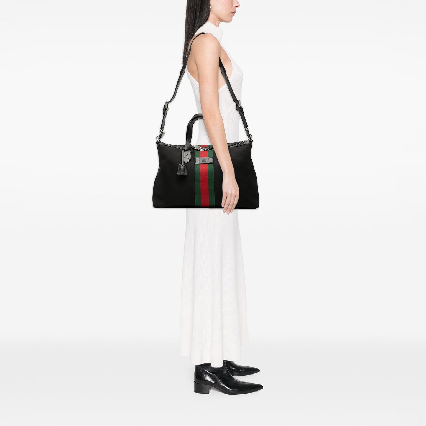 Gucci Techno Canvas Web Travel Bag